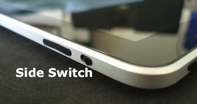 side switch on iPad