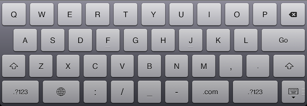 iPad keyboard