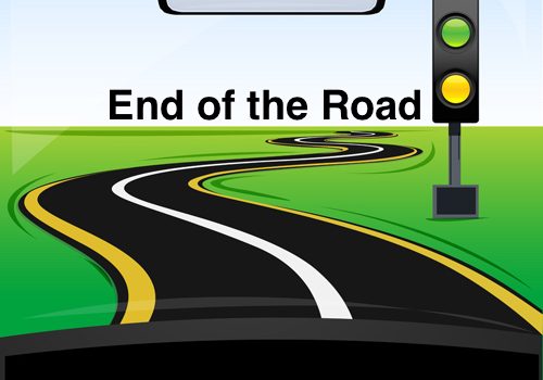 end of road graphic